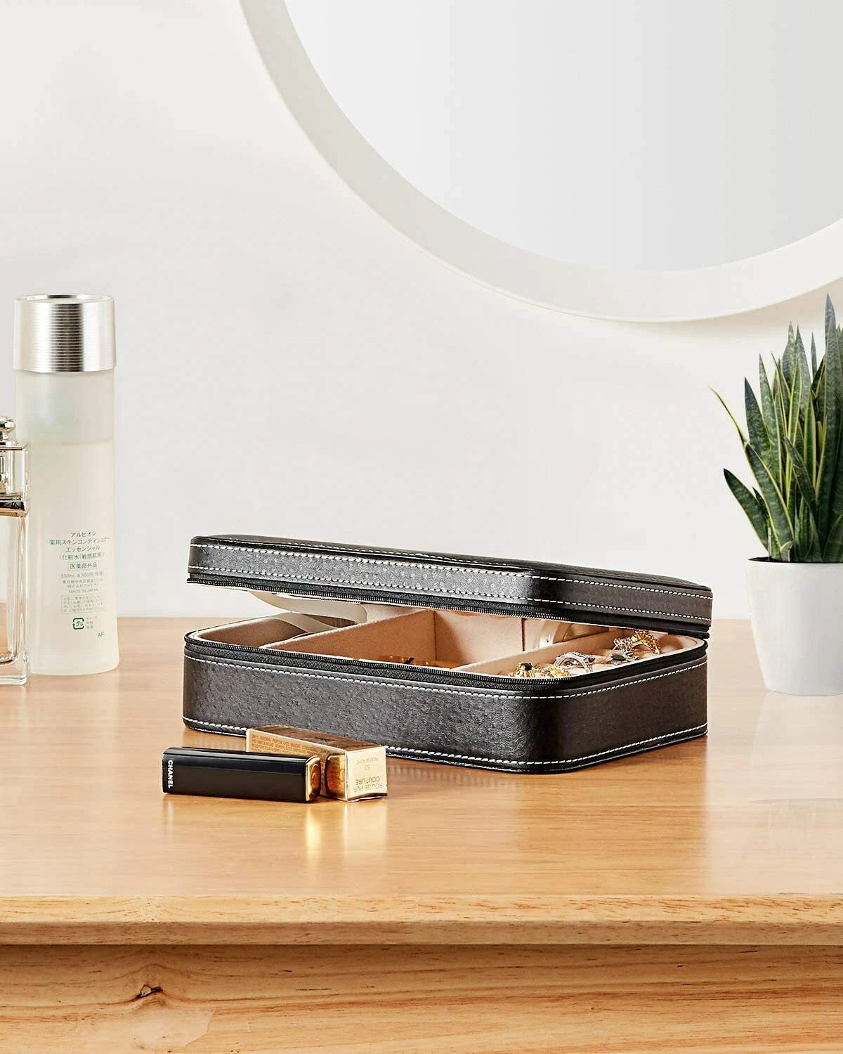 Jewelry Box for Women, Leather Jewelry Storage Box Necklace Organizer & Earring | eBay