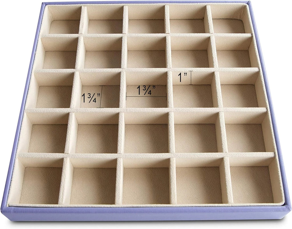 Earring Organizer Classic Jewelry Box 50 Slots Double Layer Storage Case Purple | eBay