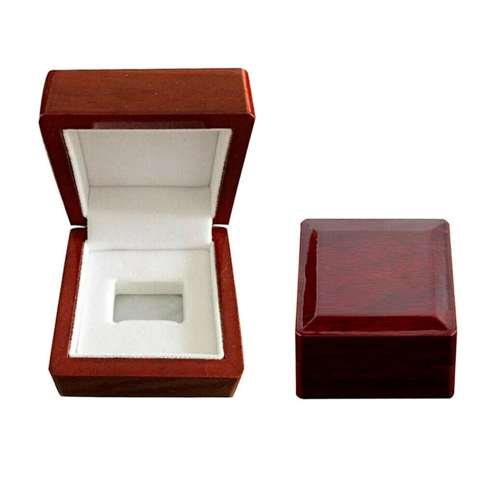 Single Hole Ring Display Box Wooden Collection Case Storage Holder Gifts 2PACK | eBay