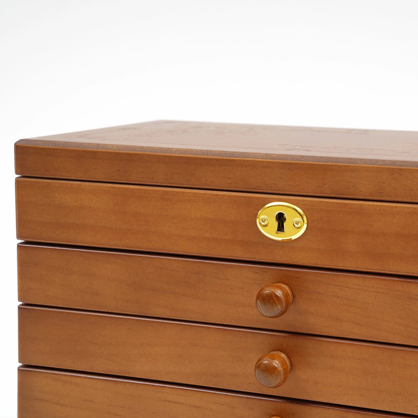 Wooden Jewelry Rings Organizer Jewelry Box Wood for Wowen 6 Layers Large Box | eBay