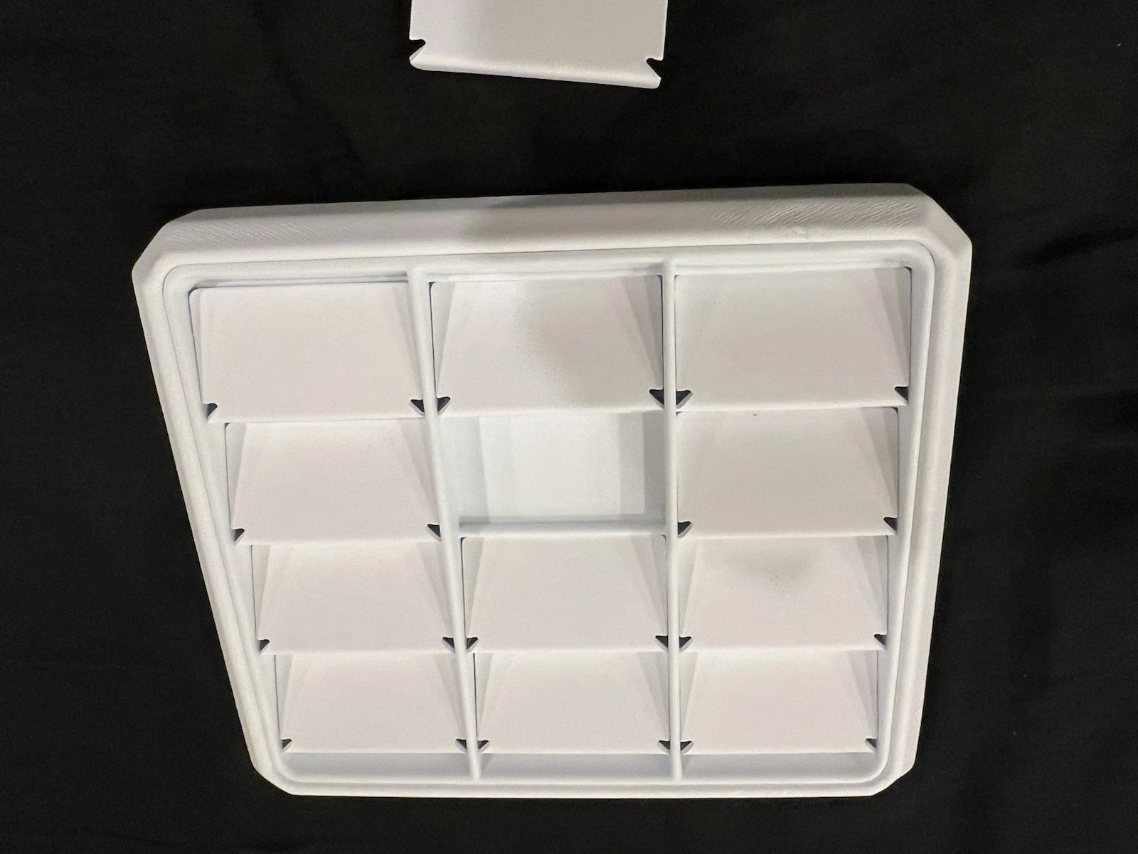 White Leather Jewelry Display Stand Tray 12 Grids Pendant Earrings Necklace | eBay
