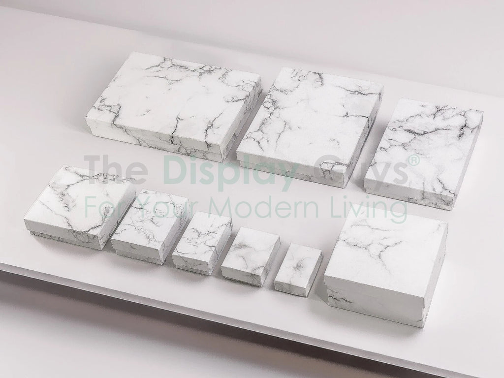 BULK Cardboard Kraft Paper JEWELRY GIFT BOXES Cotton Filled MARBLE for Shipping | eBay