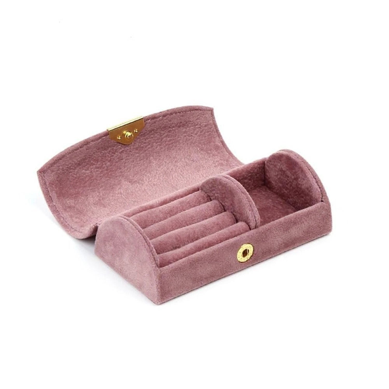 Pokinge 1Pcs Velvet Jewelry Storage Box Elegant Jewelry Display Case Simple S... | eBay