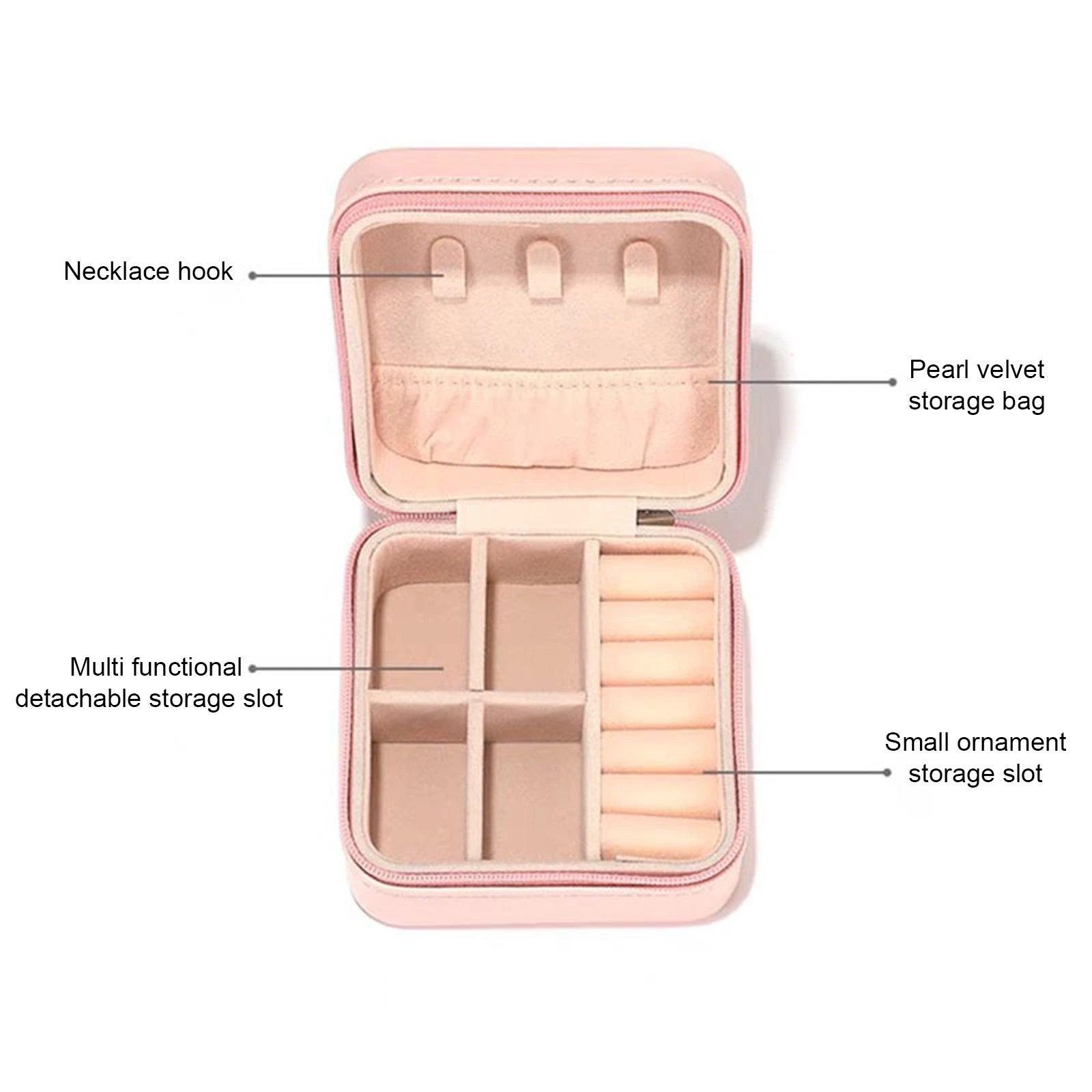 Jewelry Box Jewelries Storage Case PU Leather Organizer For Necklace Ear | eBay