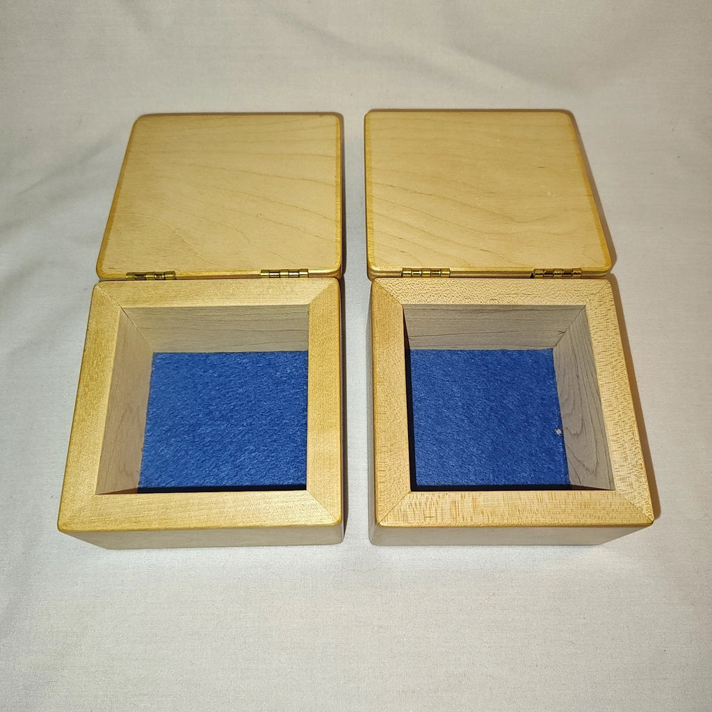 Wooden Jewelry/Keepsake Boxes With Geometric Pattern Designs | eBay