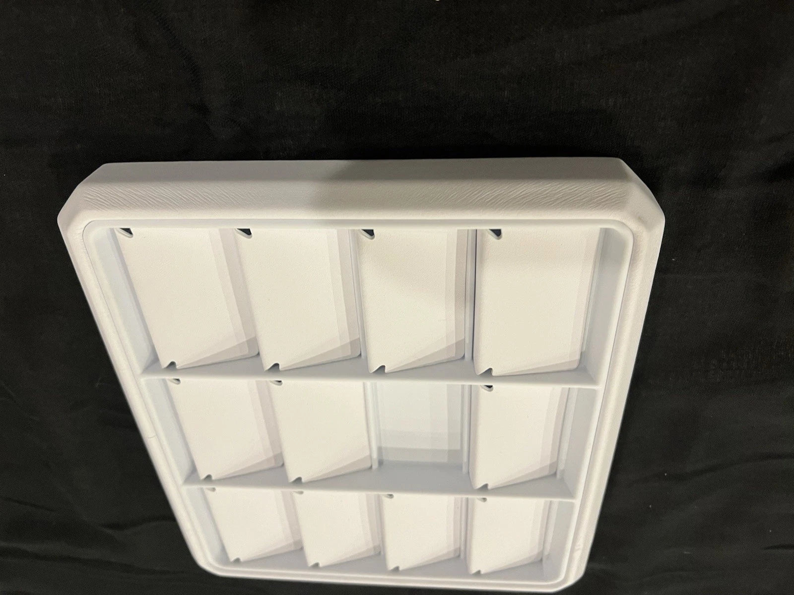 White Leather Jewelry Display Stand Tray 12 Grids Pendant Earrings Necklace | eBay