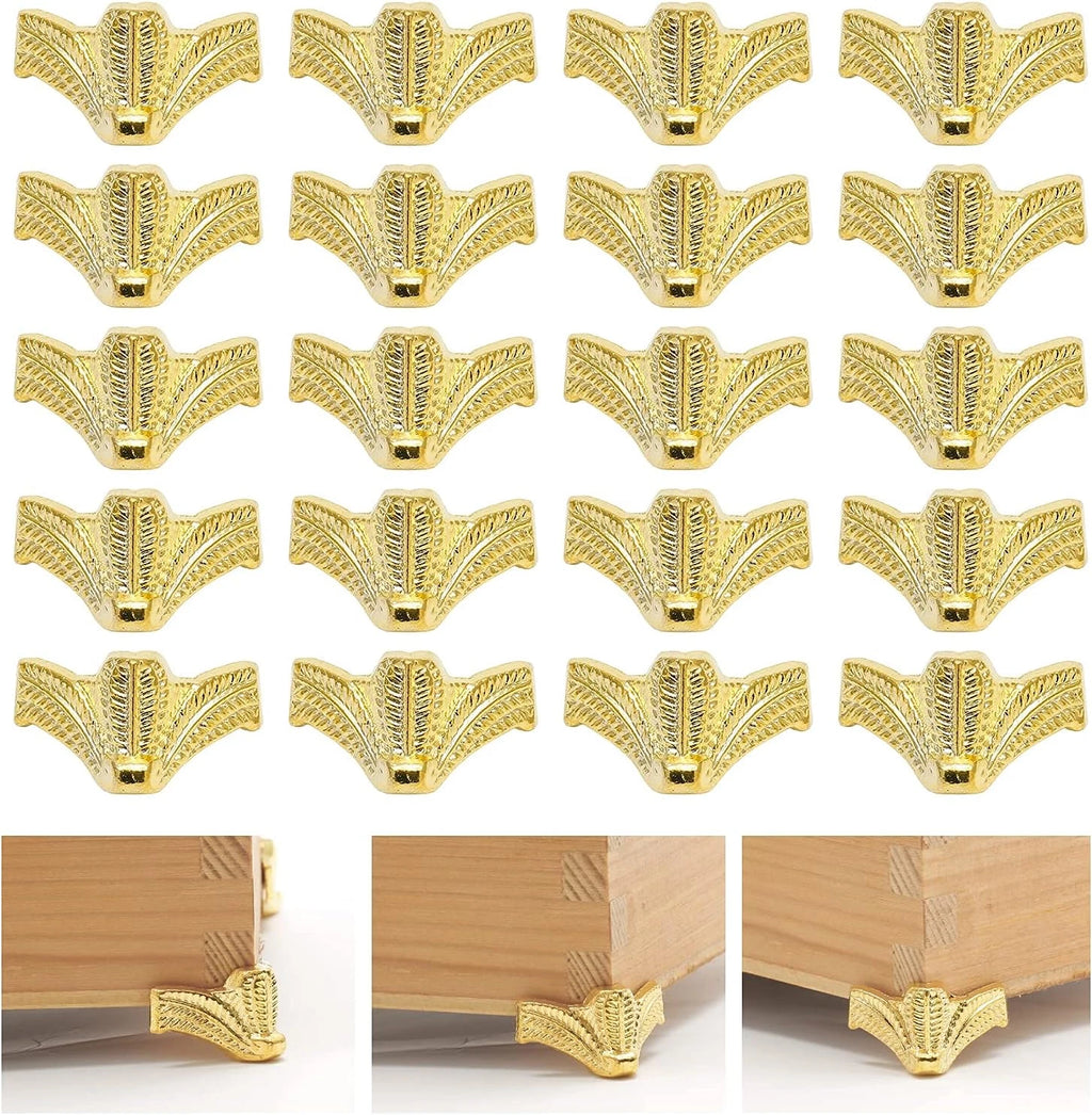Zorfeter 24 Pcs Antique Brass Box Legs, Wood Case Jewelry Chest Storage Box Feet | eBay
