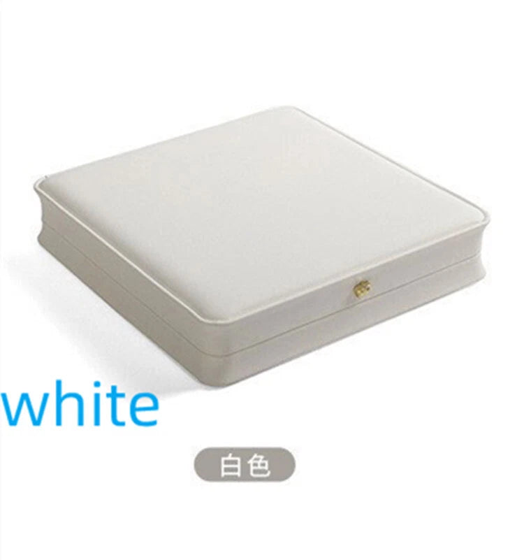 High Quality PU Leather Round Pearl Necklace Jewelry Square Gift Box | eBay