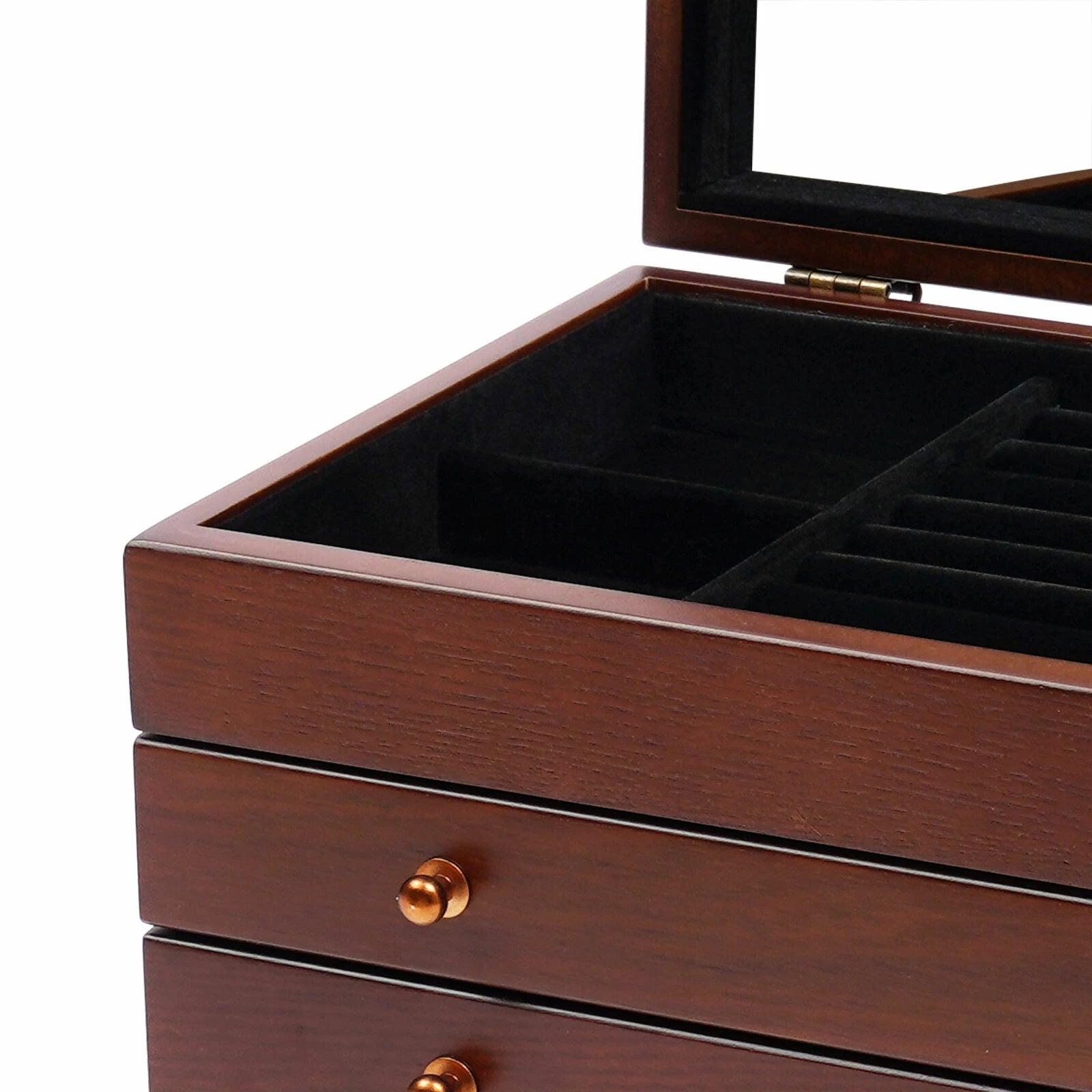 Wooden Jewelry Case Necklace Watches Storage Box or Earrings Rings Bracelet | eBay