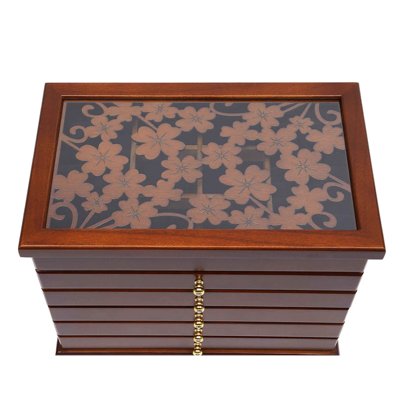 6-Tiers Jewelry Storage Vintage Box Case Wooden Jewelry Organizer/Collection | eBay