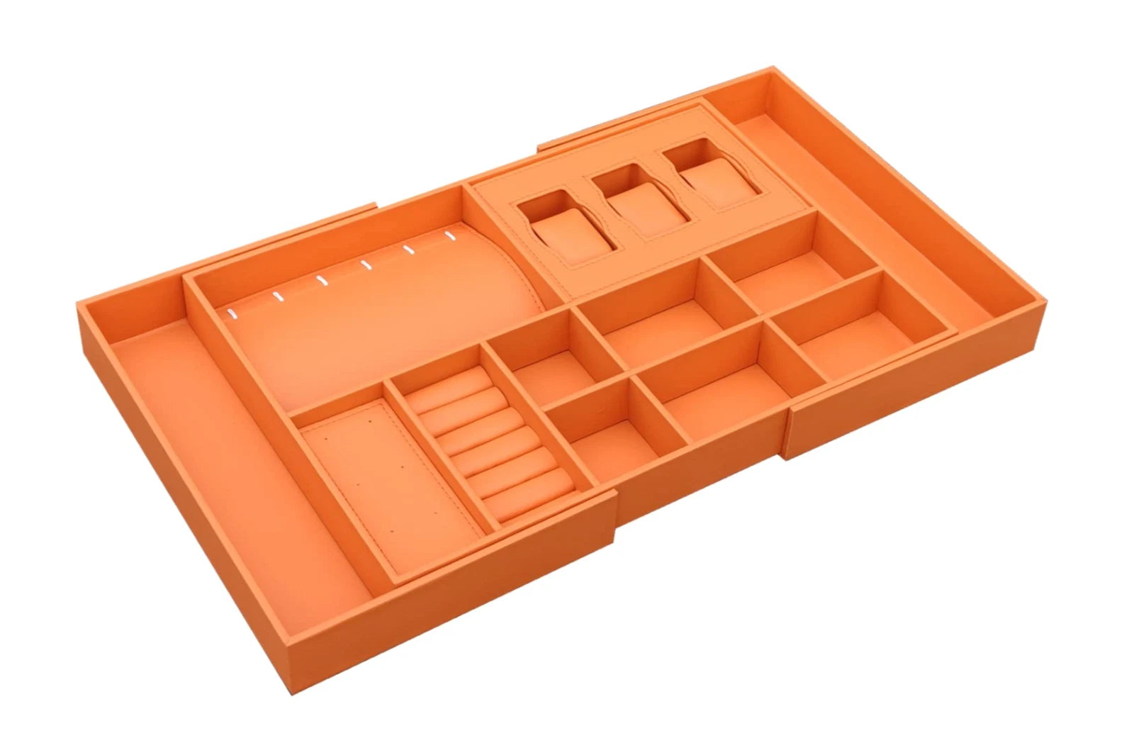 Luxury Leather Jewelry Box Organizer - Orange | eBay
