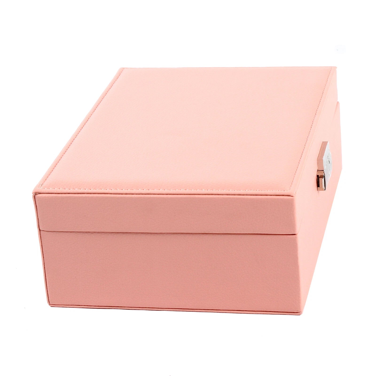 Double Layer Jewelry Box - PU Leather Organizer for Necklaces & Rings | eBay