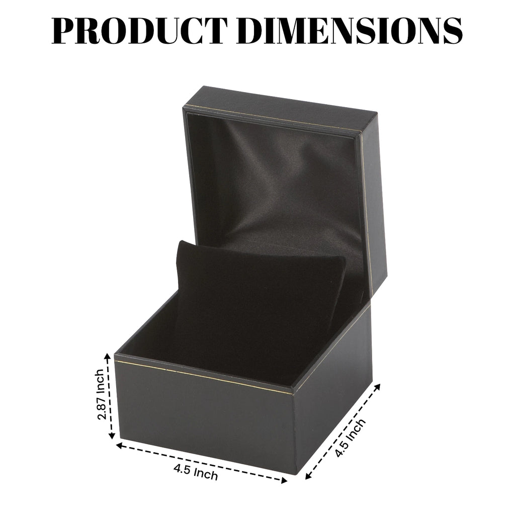 Novel Box Black Leatherette Watch Box Bangle Display Jewelry Storage holder | eBay