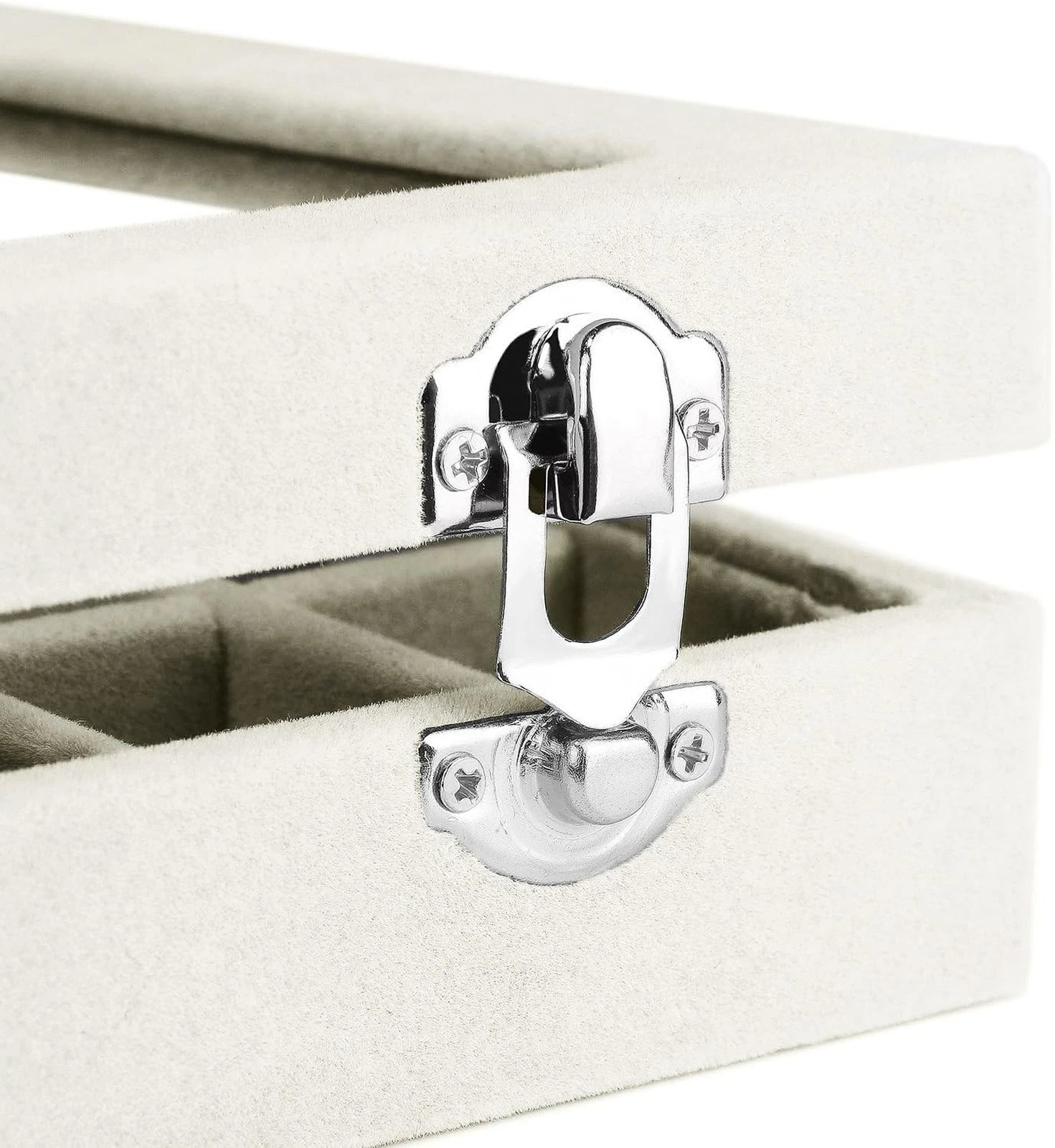 Jewelry Box Rings Organizer Tray 7 Slots Velvet Jewelry Earring Storage Box W... | eBay