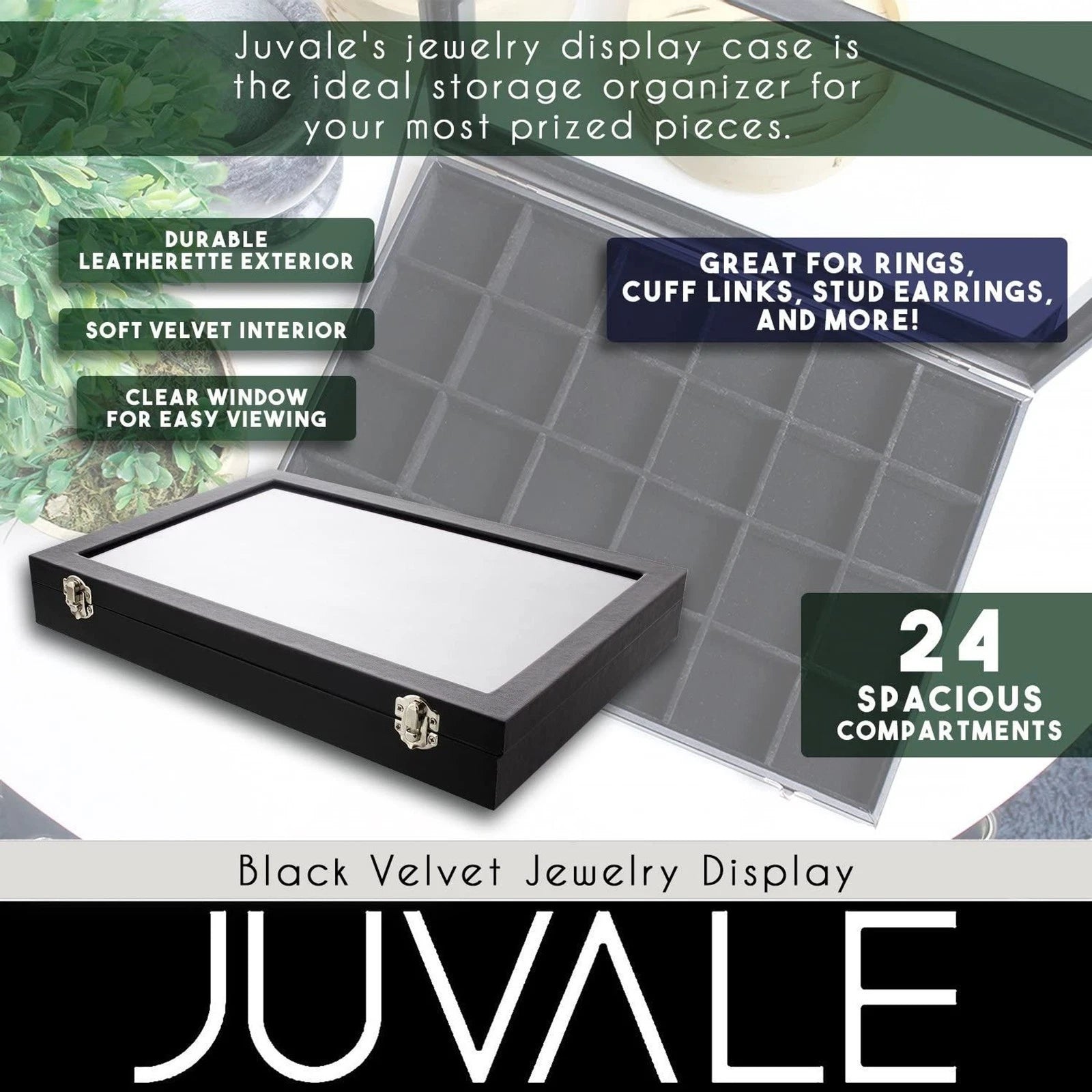 Black Jewelry Display Tray with Velvet Lining for Rings, Stones, 14 x 9.5 x 2 In 713057113202| eBay